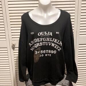 Dolls Kill Ouija Board Thrashed Open Back Sweatshirt Top